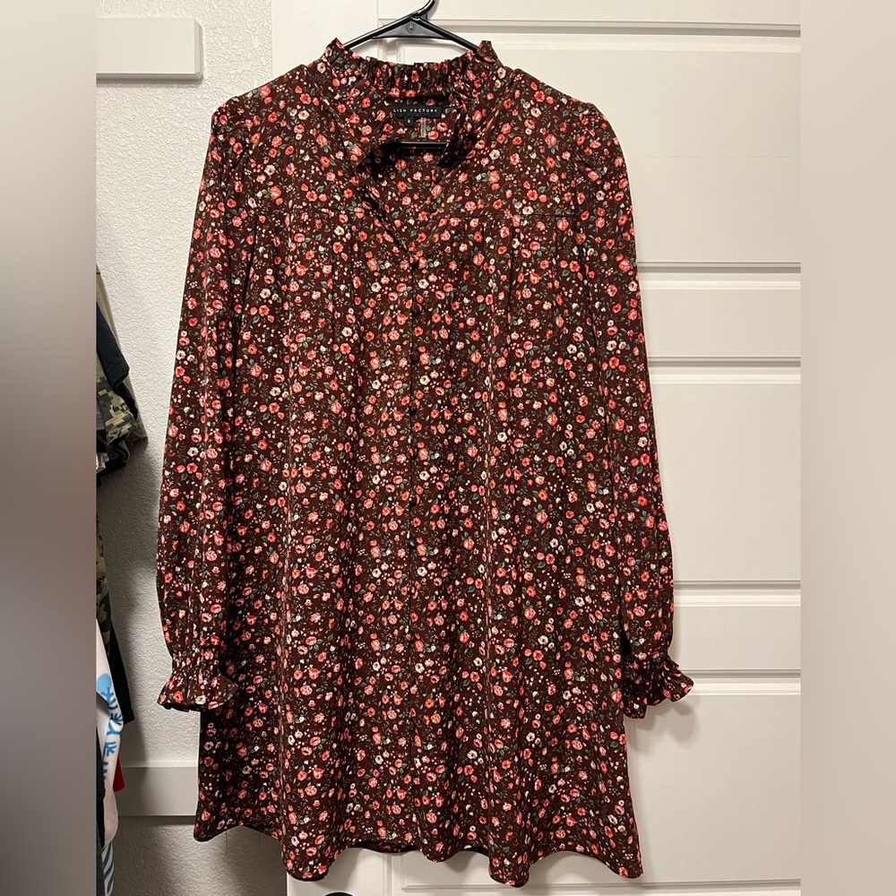 Vici Floral Long Sleeve Mini Dress